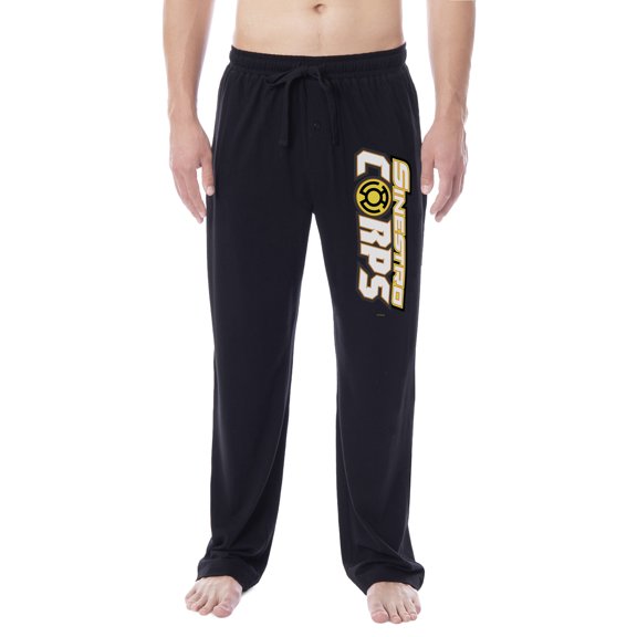 DC Comics Mens' Green Lantern Blackest Night Pajama Pants - All Corps