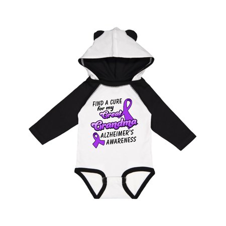 

Inktastic Alzheimer s Awareness Find a Cure for my Great Grandma Gift Baby Boy or Baby Girl Long Sleeve Bodysuit