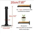 thumbnail image 1 of Wall Storage Shelf Holder Brackets Book Shelving Industrial Steampunk Iron Pipe, 1 of 8