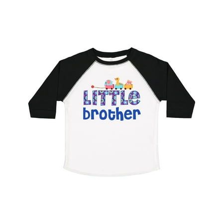 

Inktastic Blue Toy Train Little Brother Gifts Gift Toddler Boy Girl T-Shirt