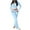 Light Blue, variant on ZACPNCV Flare Velvet Pants for Women High Waisted Fall And Winter New Zipper Long Sleeved Hooded Top Suits Brown