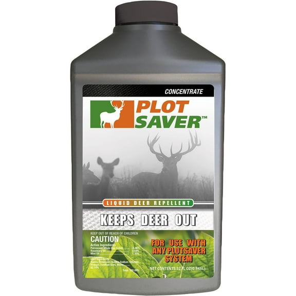Plotsaver Repellent; Repels Deer, Elk and Moose; Concentrate, 32 oz.