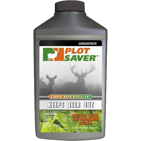 Plotsaver Repellent; Repels Deer Elk and Moose; Concentrate 32 oz.