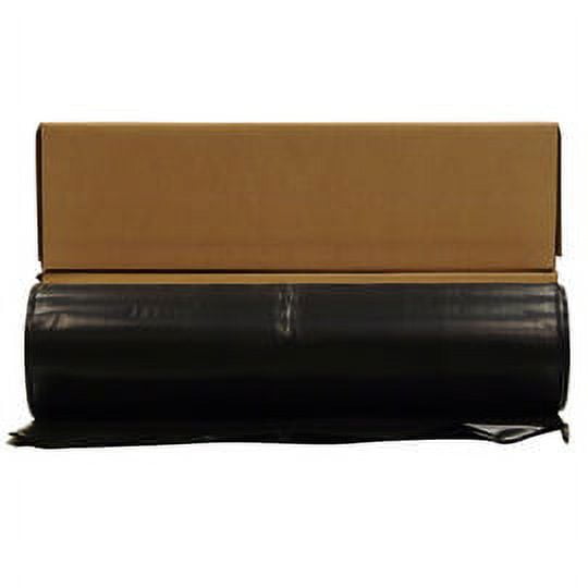 Poly-America 20' X 100' Black 6 mil Polyethylene Husky Plastic Sheeting (2 Rolls)
