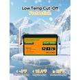 thumbnail image 3 of Batería de litio ECO-WORTHY 24V 100Ah LiFePO4 con Bluetooth 2560W, 3 of 9
