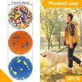 thumbnail image 4 of Pelotas de juguete Grusce para perros, 3 unidades, pelotas de tenis para perros, masticables agresivos, juguetes para perros, pelotas masticables ligeras y elásticas, juguete de agua para, 4 of 5