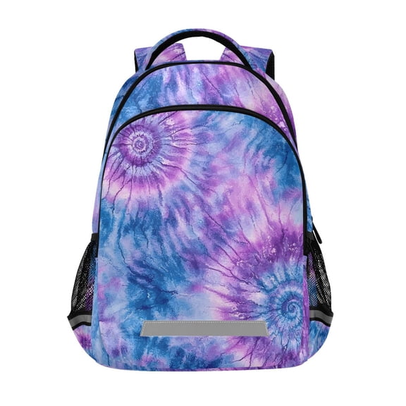 ALAZA Tie-dye Purple-p6 Backpack Elementary School Bag Bookbag Travel Rucksack