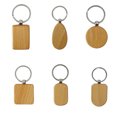 thumbnail image 3 of Key Chain Wooden Pendant Accessories Carved Tags Engraving Unfinished Blank Rectangle Self-Assembly Natural Making Shielded Shaped, 3 of 9