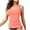 Pink, variant on Women's Round Neck Tankini Top - Bathing Suit Top Slim Fit Swim Top Modest Swimsuit Top No Bottom (with Chest Cushion and No Steel Ring) White