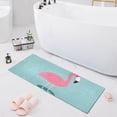thumbnail image 7 of Flamingo in Blue Bathroom Rug Non Slip Bathroom Mats Entry Door Soft Carpets for Kitchen Bedroom Living Room 39x20 inch, 7 of 7