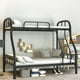 thumbnail image 4 of Litera superior e inferior con marco de hierro, Cama gruesa, Cama para niños y madres, Litera Cama Beliche, muebles de dormitorio, 4 of 4
