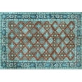 thumbnail image 1 of Ahgly Company Indoor Rectangle Persian Light Blue Traditional Area Rugs, 5' x 7', 1 of 4