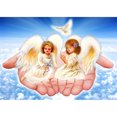thumbnail image 1 of Taladro de pintura de diamante (DE9307) Kit completo de imagen de ángel despreocupado redondo 5D DIY (FH024) 20X30cm FLhrweasw Nuevo, 1 of 1