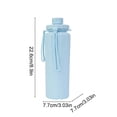 thumbnail image 3 of Foldable Silicone Sports Water Bottle, Portable Outdoor Hydration Cup With Spill-Proof Lid, Hangable Travel Flask For Hiking And Cycling, 3 of 6