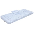 thumbnail image 2 of Inflatable Pong Table, Floating Wear Resistant Multi Purpose Pong Pool Lounge 28 Cup Holder With Repair Patch For Entertainment For Game, 2 of 8