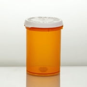 Pharmacy Vials 30 Dram AMBER (PACK OF 12) Snap Cap, Caps Included by Sponix BioRx