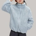 thumbnail image 5 of Teen Girls Jacket Long Sleeve Jacket Full-Zip Jacket Winter Coat Size 10-11 Years Girls Clothes, 5 of 7