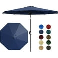 thumbnail image 7 of Outdoor Patio Umbrella with 8 Durable Ribs, Crank Lift and Push-Button Tilt – Market Table Umbrella for Pool, Deck, Yard, and Garden, 7 of 7