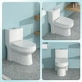 thumbnail image 4 of Bidet Toilet Ceramic One Piece Toilet for Bathroom, 12-inch Rough-In, 1.1/1.6 GPF, Dual Flush with Soft Clsoing Seat, Powerful Dual Flush MAP 800g,One Piece Toilet, 4 of 17