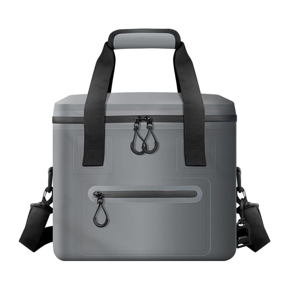 Bolsa térmica RANDUN para 30 latas, plegable, aislante, gris