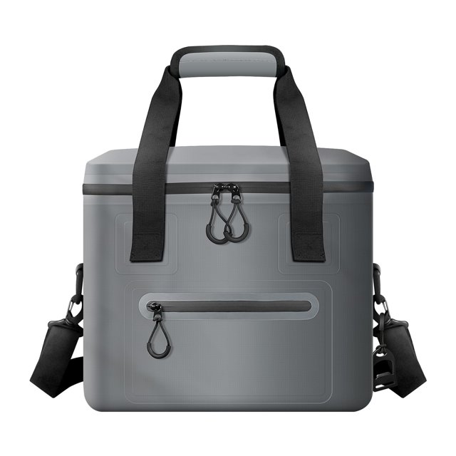 Bolsa térmica RANDUN para 30 latas, plegable, aislante, gris