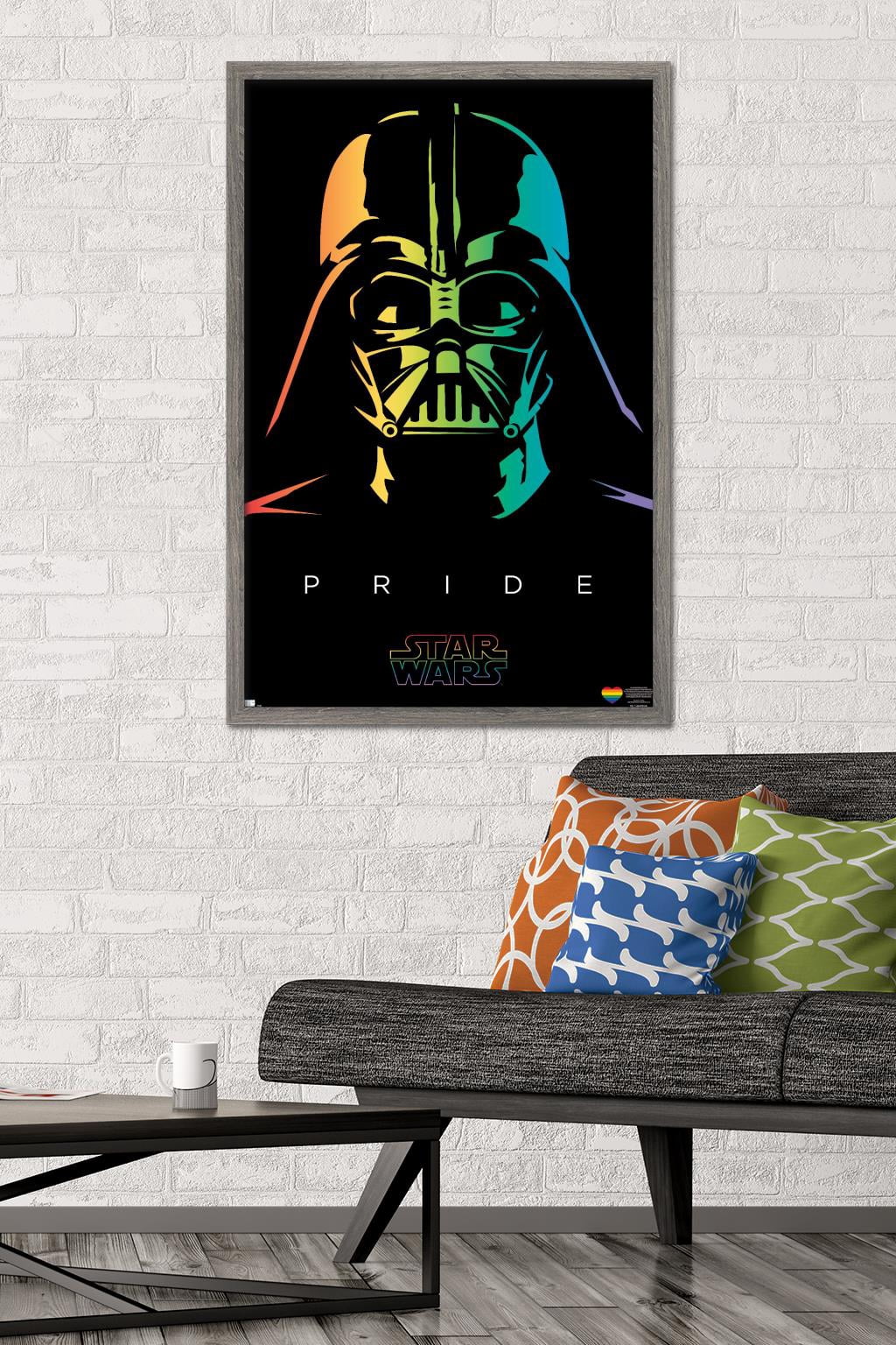 Star Wars: Saga - Darth Vader Pride Wall Poster, 22.375" x 34" Framed