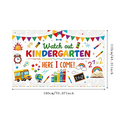 thumbnail image 2 of Colorful Design Kindergarten Banner Decorative Classroom Backdrop for Kids School Entry Learning Celebration, 2 of 7