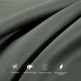 thumbnail image 4 of Lorviah 2 Pack Cotton Pillowcases, Ultra Soft & Luxurious 20"x30" Queen Size, Hypoallergenic, Envelope Closure, Charcoal Grey, 4 of 5