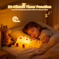 thumbnail image 5 of NexTone Frog Night Light with Timer Dimmable 3 Brightness 7 Colors Kawaii Frog Lamp Warm Sleep Aid USB Rechargeable Portable Night Lamp Decor for Girl Boy Nursery/Bedroom/Desk/Office, 5 of 8