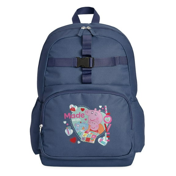 CafePress - Peppa Pig: Made With Love - Cute School Travel Backpack