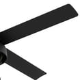 thumbnail image 4 of Hunter 52 inch Outdoor or Indoor Ceiling Fan with LED Light and Pull Chain - Black Ceiling Fan, Standard Mount, 4 Blades, For Patio, Porch, Garage, or Living Room - Spring Mill 50336, Matte Black, 4 of 14