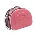 thumbnail image 3 of Transportín plegable para gatos Yuyangstore transpirable rosa para caminar viajar y acampar, 3 of 8