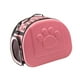 thumbnail image 3 of Bolsa de hombro plegable para transportar gatos al aire libre, bolsa de viaje portátil de lados suaves para mascotas, jaula transportadora para gatos Rosa, 3 of 9