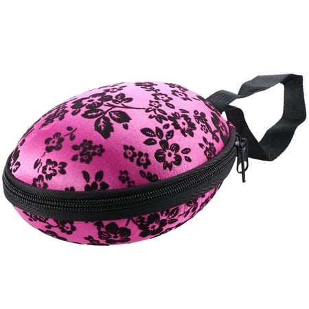 

Silicone Bra Case Invisible Bra Storage Case Zippered Travel Case for Women(plum blossom)