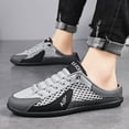 thumbnail image 3 of Men's Backless Slip On Sneakers Wide Toe Casual Mules Breathable Outdoor Daily Footwear, 3 of 3