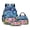 Axolotl Floral Starry Night, variant on Whale Undersea Print Backpack Set 17" School Bag with Thermal Lunch Bag Pencil Case 3 in 1 Set Back to School Gift for Boys Girls Elementary Middle High School