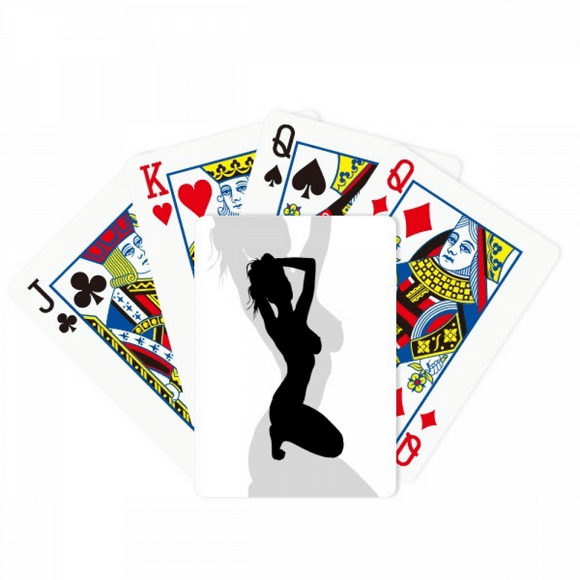 Hot Woman Squats Outline Poker Playing Magic Card Fun Board Game