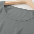 thumbnail image 5 of Sakmal Sleepwear for Women Comfy Pajama Dress Short Sleeve Gray Nightgowns for Women, 5 of 6
