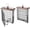 Single Brown, variant on Double Suet Feeder- Metal Roof Bird Feeder with Taller Grid for Woodpeckers, Suet Cake Cage Bird Feeder for Outdoors Hanging,Easy-Clean & Refill,Green (1 Pack)