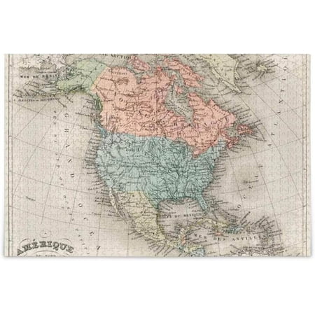 Coolnut World Map Puzzle 500 Pieces Wooden Puzzle Artwork Jigsaw Puzzle Home Decor, 20.5 x 14.9 Inch