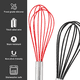 thumbnail image 3 of Juego de 4 batidores de silicona de 8 y 10 pulgadas, batidor de huevos con forma de globo para utensilios de cocina antiadherentes, 3 of 5