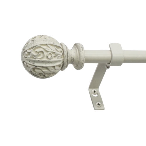 Montevilla Core Leaf Ball 5/8" Curtain Rod Set