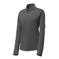 thumbnail image 3 of Sport Tek Women's PosiCharge Competitor 1/4-Zip Pullover, Iron Grey, X-Small, 3 of 4