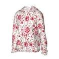 thumbnail image 2 of Balery Rose Flowers Men's Women's UPF 50+ Sun Protection Lightweight Hoodie Performance Long Sleeve Shirt for Fishing Running-XX-Large, 2 of 9