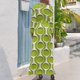 thumbnail image 3 of Patrón retro MOD de los años 60 en vestido largo verde Vestidos largos con velo Vestido de mujer, 3 of 5