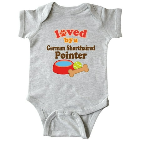 

Inktastic German Shorthaired Pointer Loved By A (Dog Breed Gift Baby Boy or Baby Girl Bodysuit