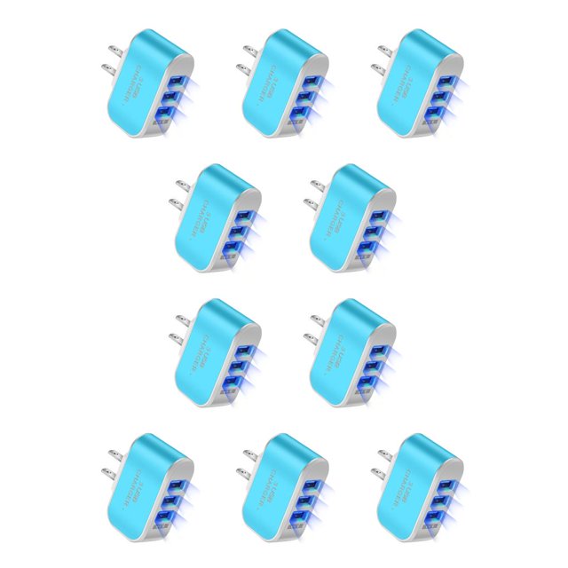 Adaptador de carga USB LED Seitruly 1000mA con 3 puertos