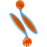 Boon Benders Adaptable Utensils Blue Raspberry and Tangerine BPA-Free