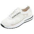 thumbnail image 3 of Womens Walking Shoes, Women's Floral Embroidery Lace Mesh Air Cushion Sneakers Lightweight Platform Comfort Casual Tennis Shoes Hollow Out Running Shoes Non-Slip Travel Working Shoes, 3 of 6
