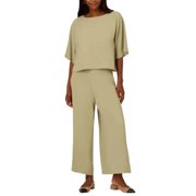 Adrianna Papell Ladies' Airflow Loungewear 2-Piece Set Green Medium